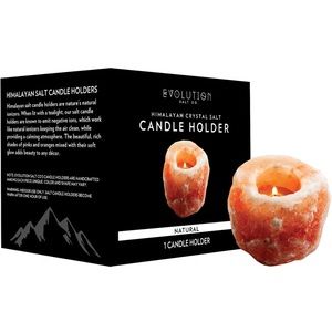 Evolution Himalayan Crystal Salt Natural Tealight Candle Holder- NIB